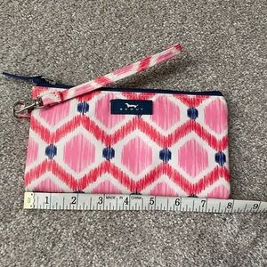 Scout Pink and Navy Geometric Wristlet